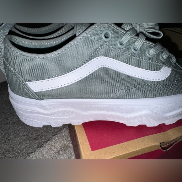 VANS Sentry Old Skool Skater Shoes SZ 7.5 Canvas Green - Picture 7 of 9